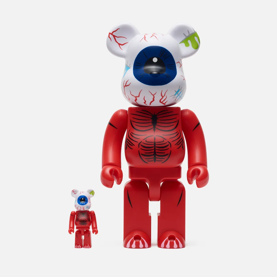 Medicom Toy Игрушка Bearbrick x Madballs Oculus 100% & 400%