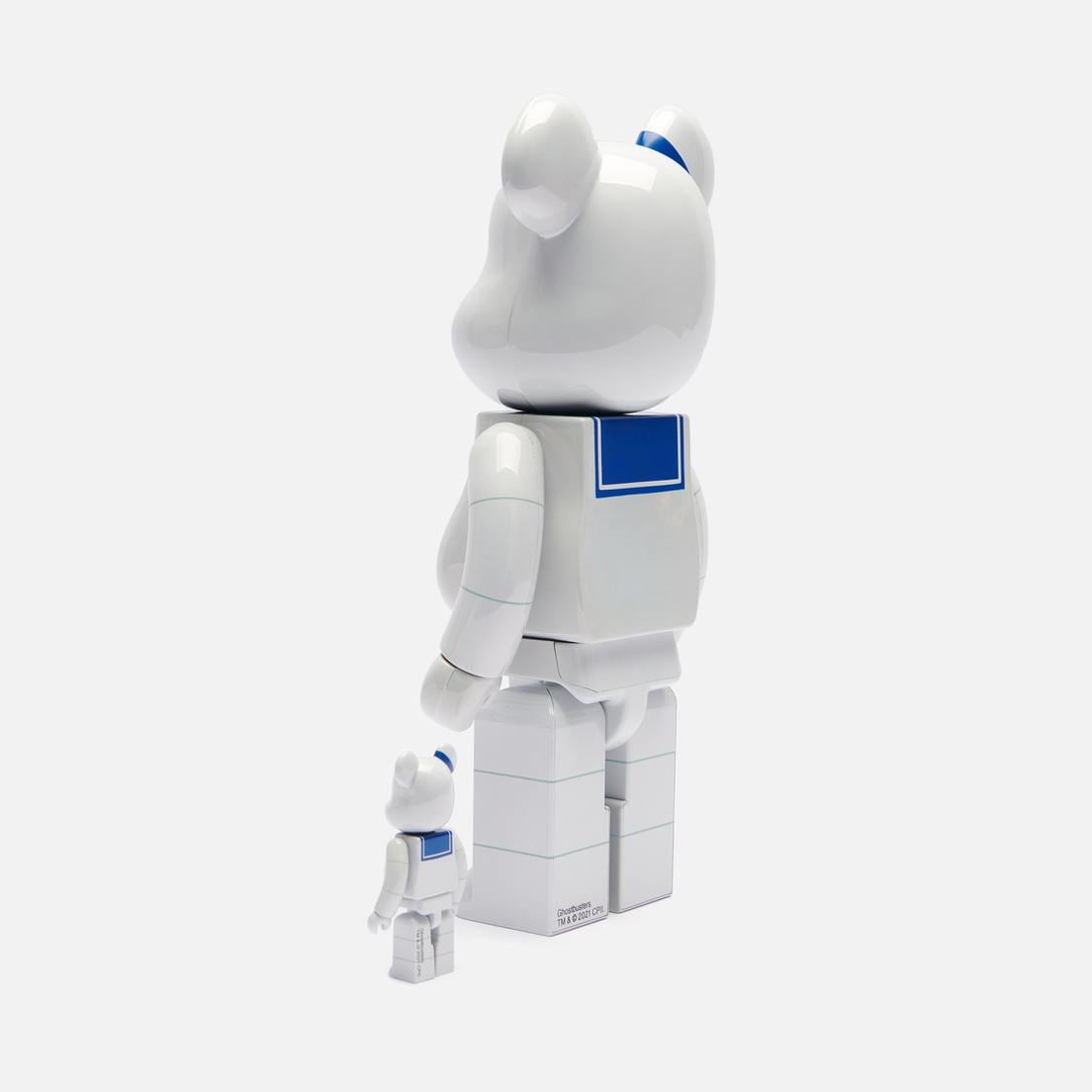 Medicom Toy Игрушка Stay Puft Marshmallow Man White Chrome 100% & 400%
