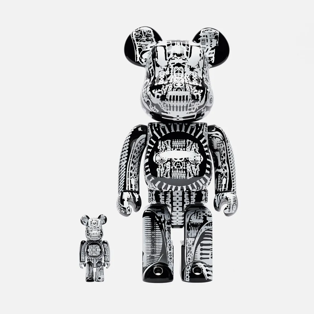Medicom Toy Игрушка H.R. Giger Black Chrome 100% & 400%