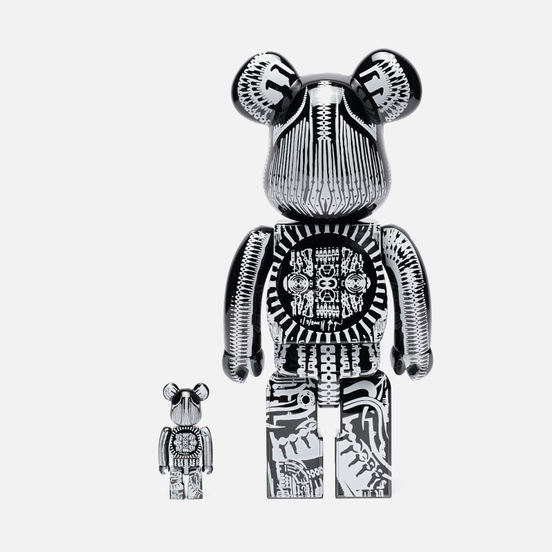 Игрушка Medicom Toy H.R. Giger Black Chrome 100% & 400%