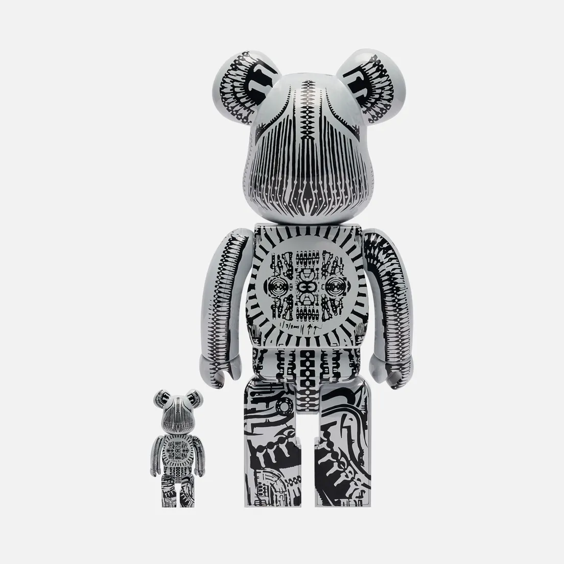 Medicom Toy Игрушка H.R. Giger White Chrome 100% & 400%