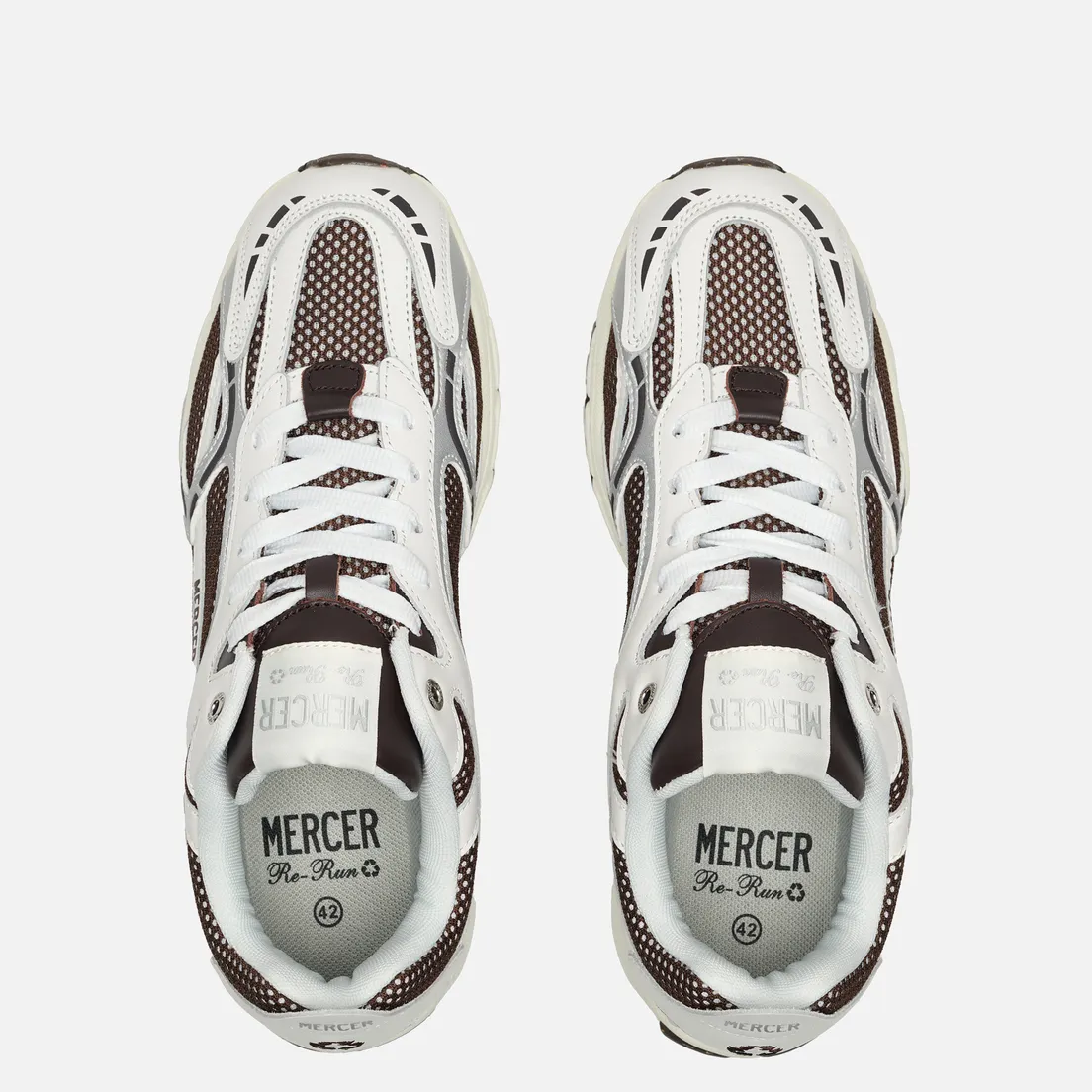 Mercer Кроссовки The Re-Run White Silver