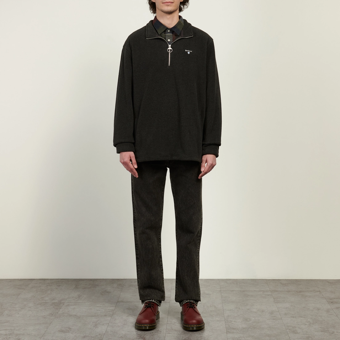 Barbour Мужская толстовка Essentials Half Zip Fleece