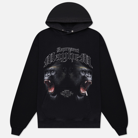 фото Мужская толстовка represent mayhem hoodie, цвет чёрный, размер s