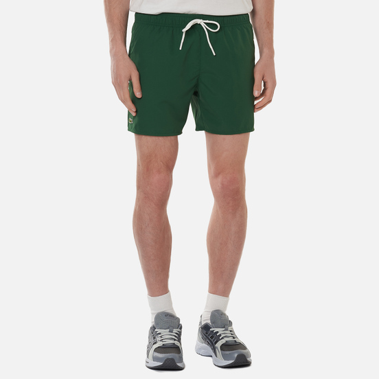 Мужские шорты Lacoste Light Quick-Dry Swim Green/Navy Blue