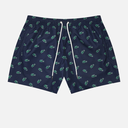 Плавательные шорты Мужские шорты Lacoste Crocodile Print, цвет синий, размер L