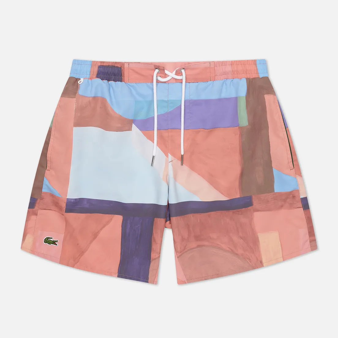 Lacoste Мужские шорты Lace-Up Waist Print Swim
