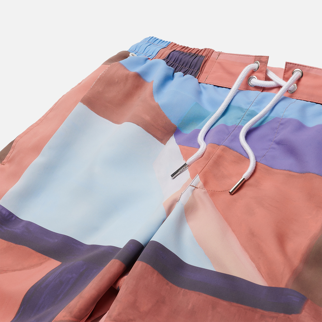 Lacoste Мужские шорты Lace-Up Waist Print Swim
