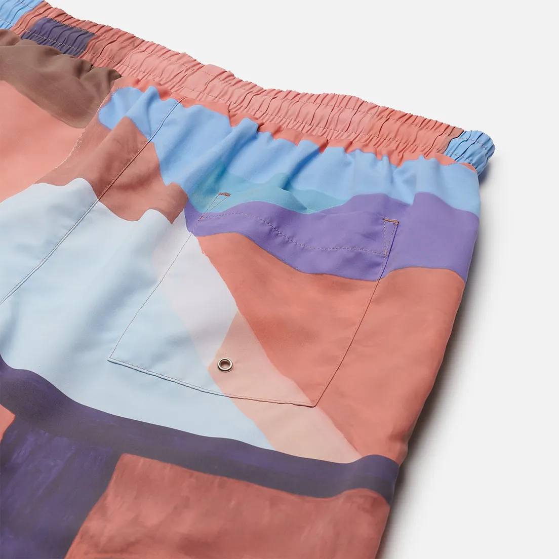 Lacoste Мужские шорты Lace-Up Waist Print Swim