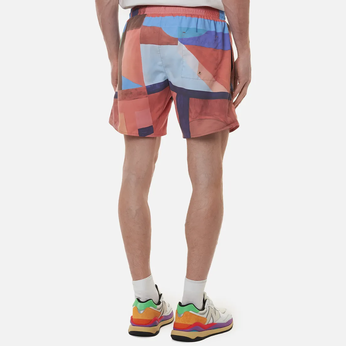 Lacoste Мужские шорты Lace-Up Waist Print Swim