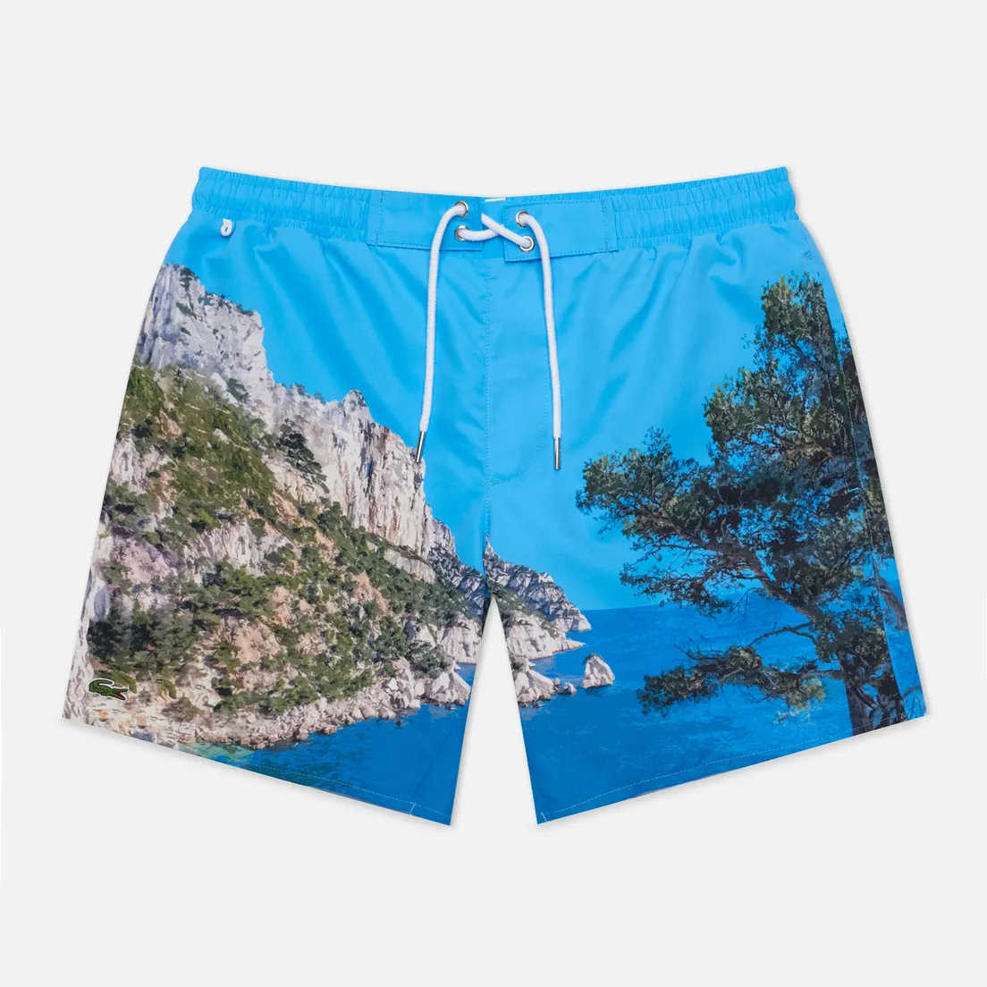 Lacoste Мужские шорты Lace-Up Waist Print Swim