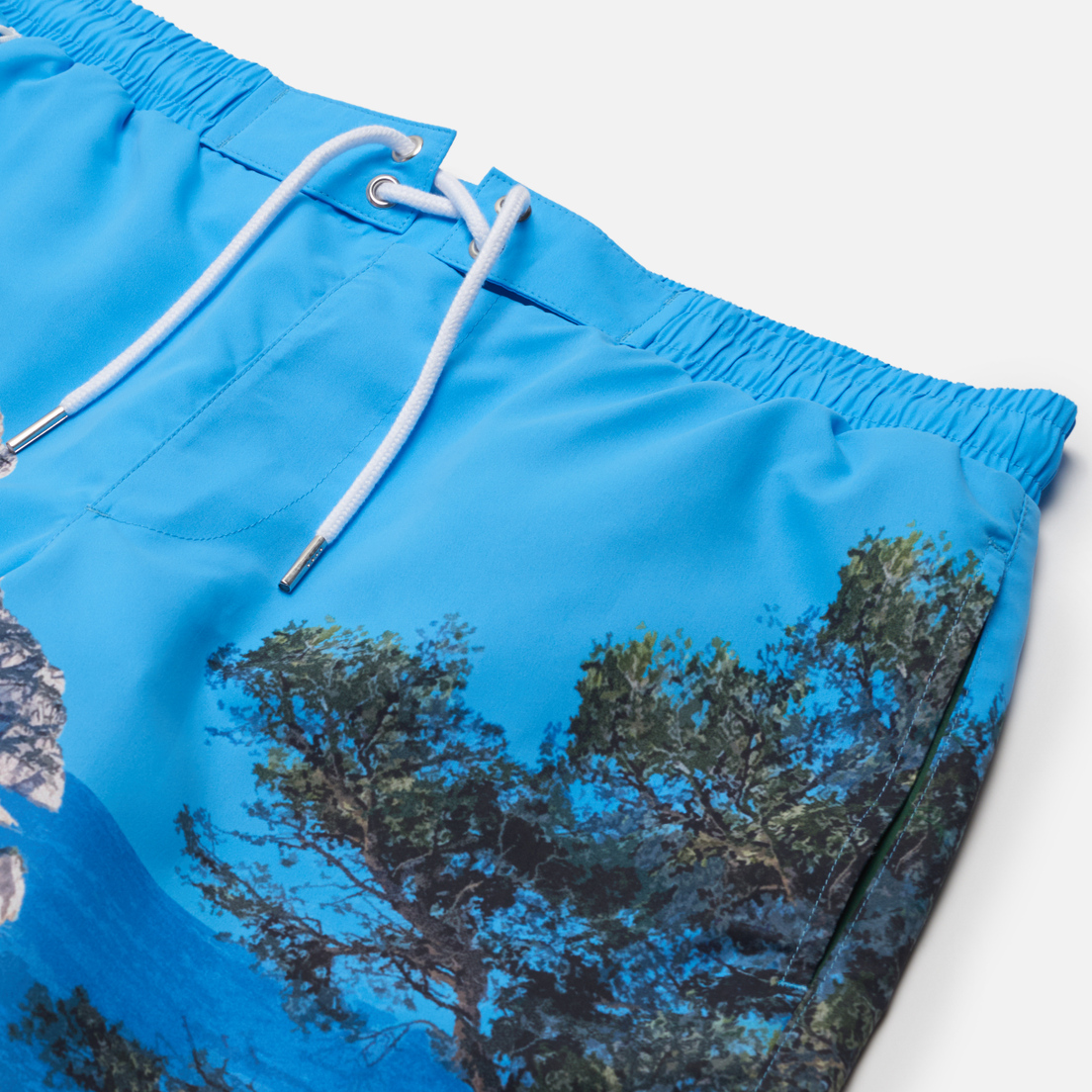 Lacoste Мужские шорты Lace-Up Waist Print Swim