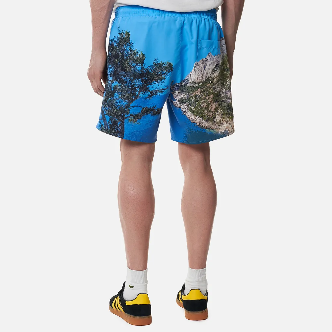 Lacoste Мужские шорты Lace-Up Waist Print Swim
