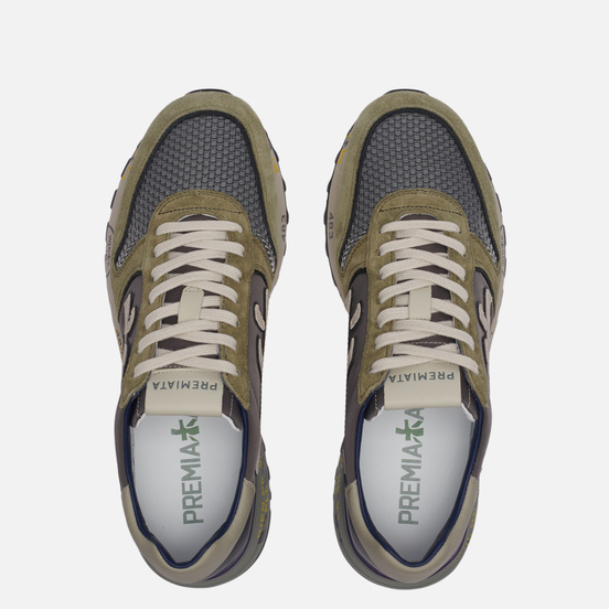 Мужские кроссовки Premiata Mick 5338 Grey/Olive