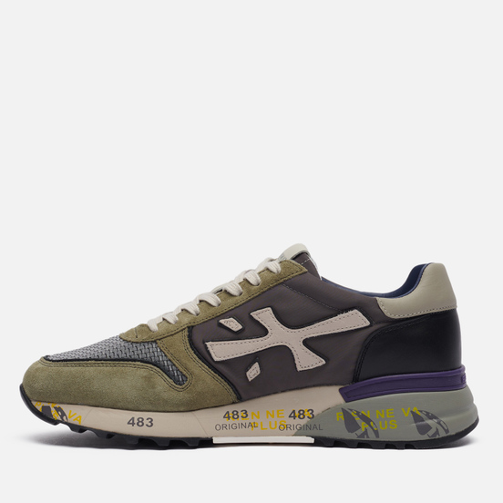 Мужские кроссовки Premiata Mick 5338 Grey/Olive