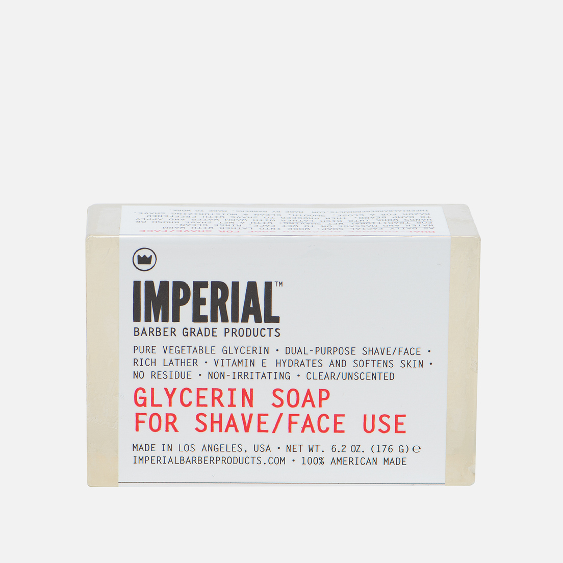Imperial Barber Мыло Glycerin For Shave/Face 176g