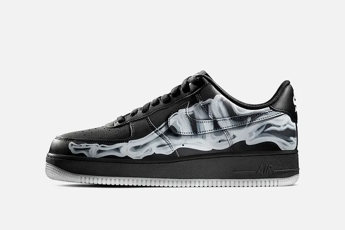 Nike Air Force 1 ‘07 Skeleton QS “Black”: анатомия Хэллоуина