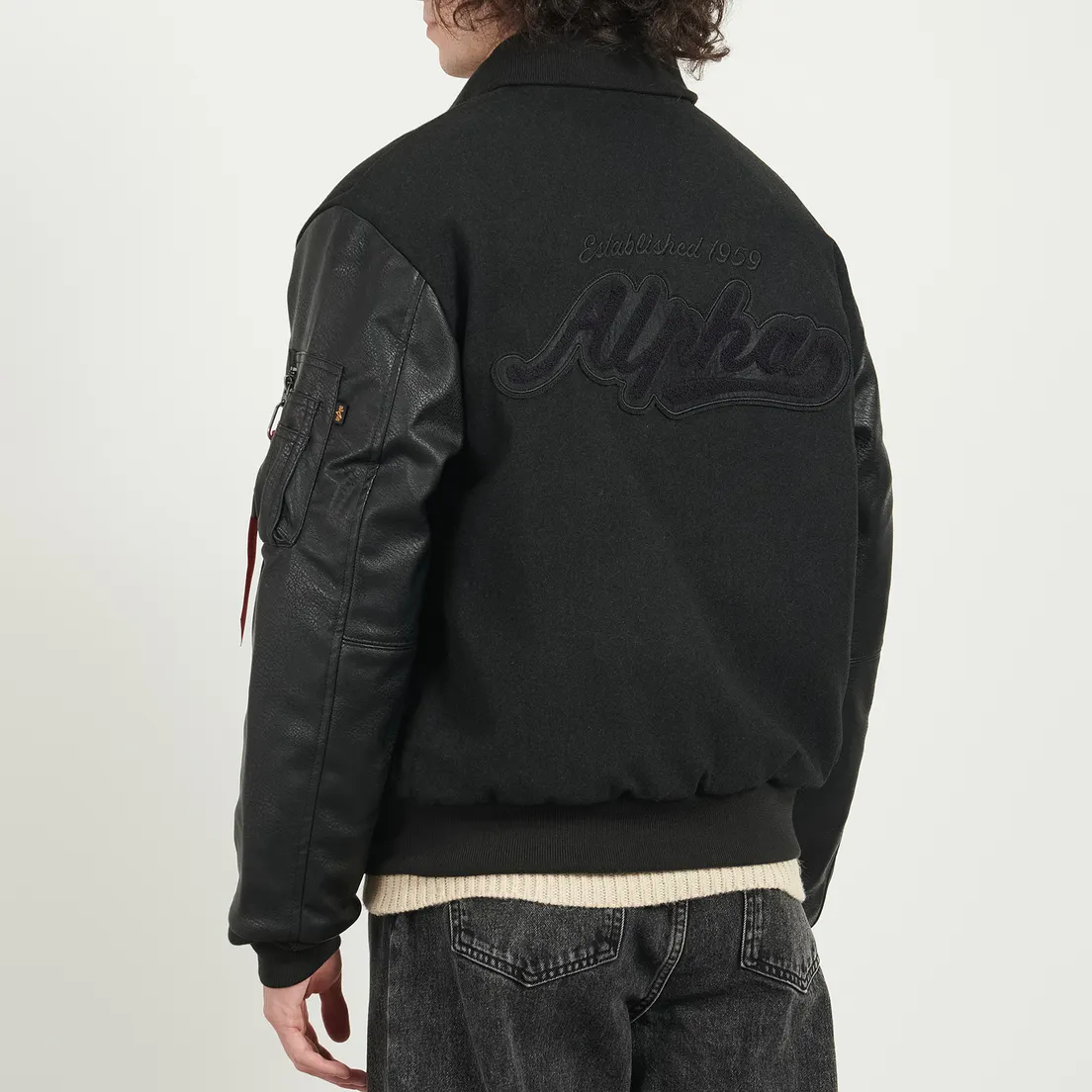 Alpha Industries Мужская куртка бомбер Alpha Letterman
