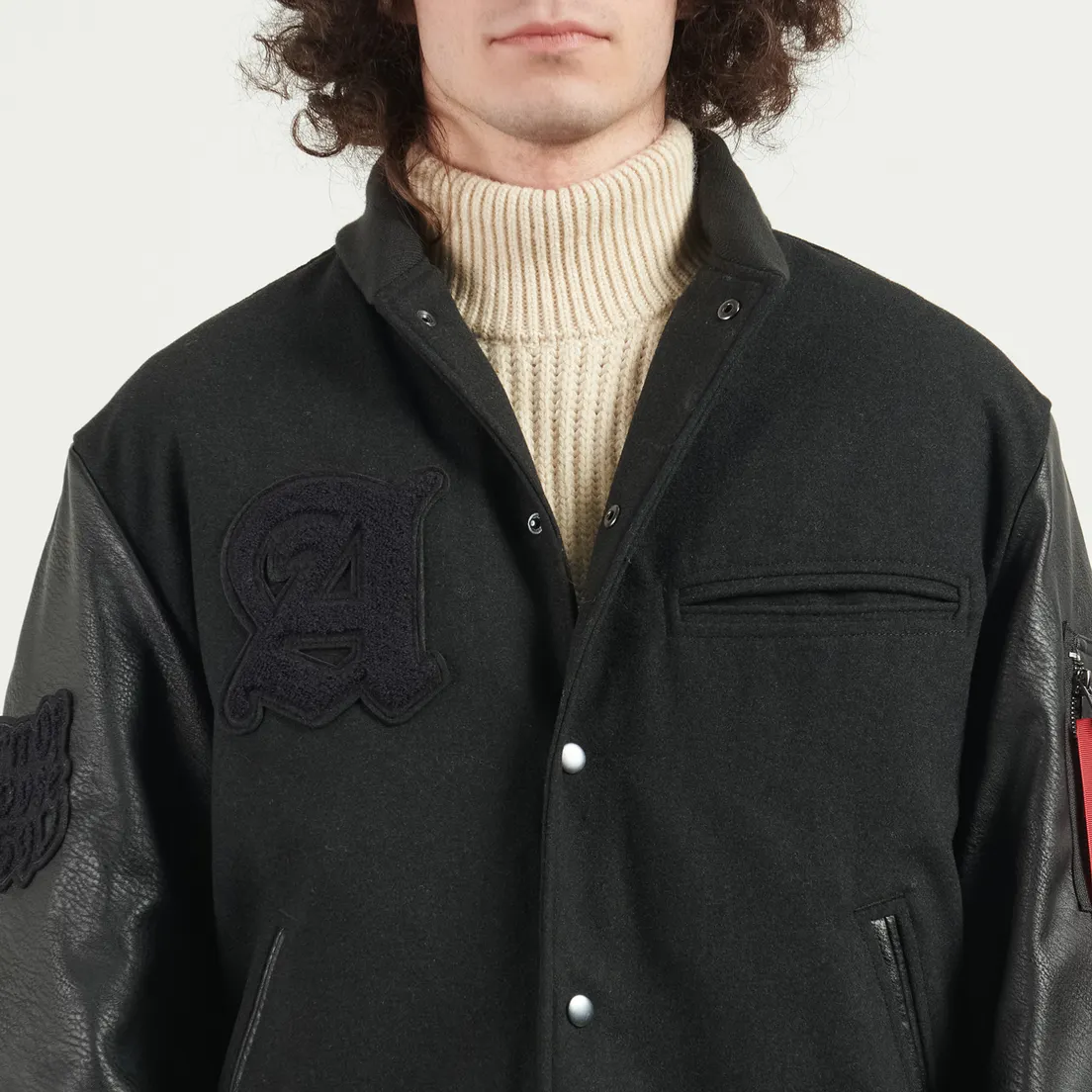 Alpha Industries Мужская куртка бомбер Alpha Letterman