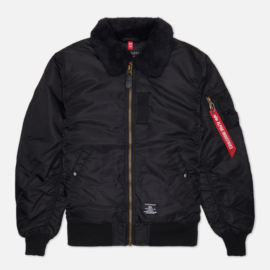 Мужская куртка бомбер Alpha Industries B-15 Mod Flight Faux Mouton ...