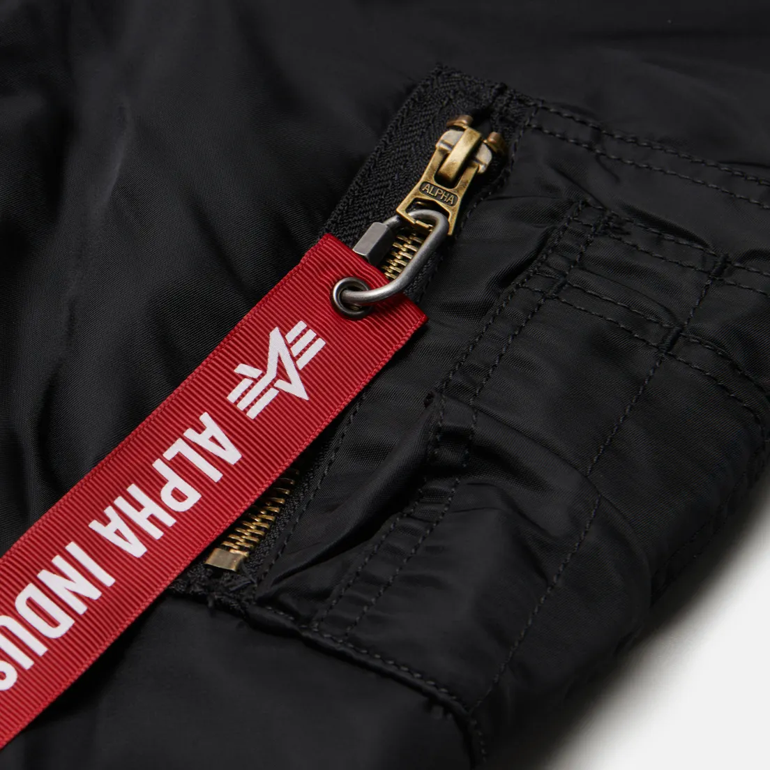 Alpha Industries Мужская куртка бомбер B-15 Mod Flight Faux Mouton Collar