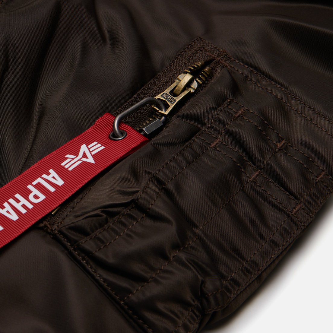 Alpha Industries Мужская куртка бомбер B-15 Mod Flight Faux Mouton Collar
