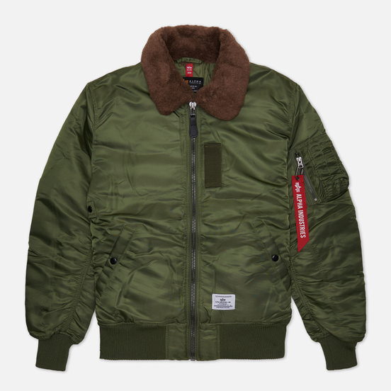 Мужская куртка бомбер Alpha Industries B-15 Mod Flight Faux Mouton ...