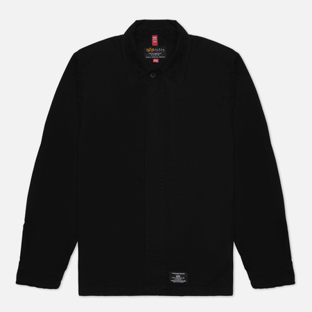 Мужская демисезонная куртка Alpha Industries Contrast, цвет чёрный, размер L - фото 1