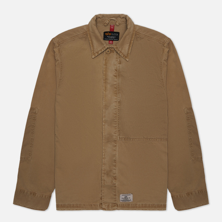 Мужская демисезонная куртка Alpha Industries Contrast, цвет бежевый, размер L - фото 1
