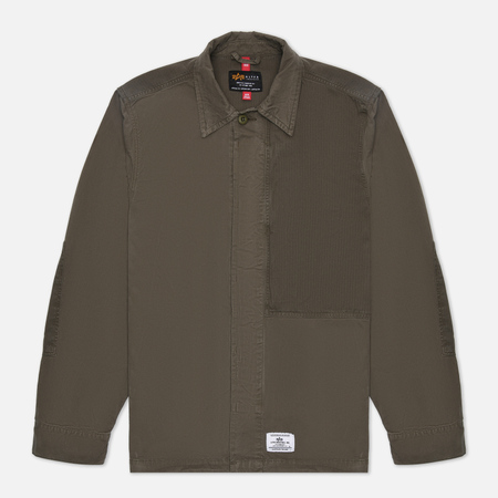 Мужская демисезонная куртка Alpha Industries Contrast, цвет зелёный, размер XL - фото 1