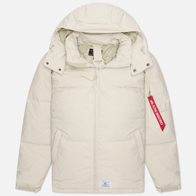 Мужской пуховик Alpha Industries Puffer Parka, цвет бежевый