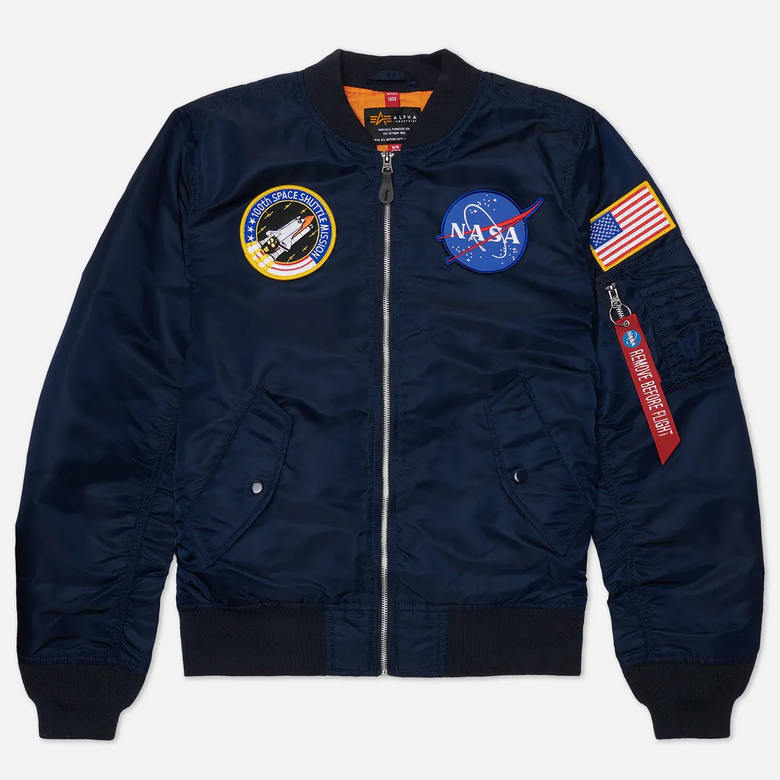 Alpha Industries Мужская куртка бомбер L-2B NASA