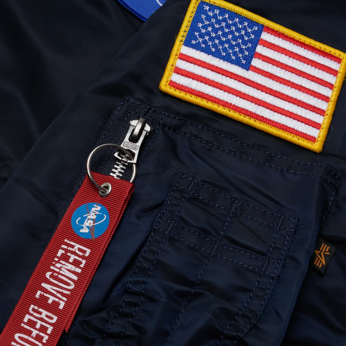 Alpha Industries Мужская куртка бомбер L-2B NASA
