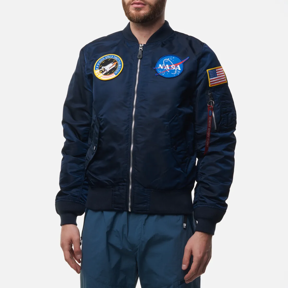 Alpha Industries Мужская куртка бомбер L-2B NASA