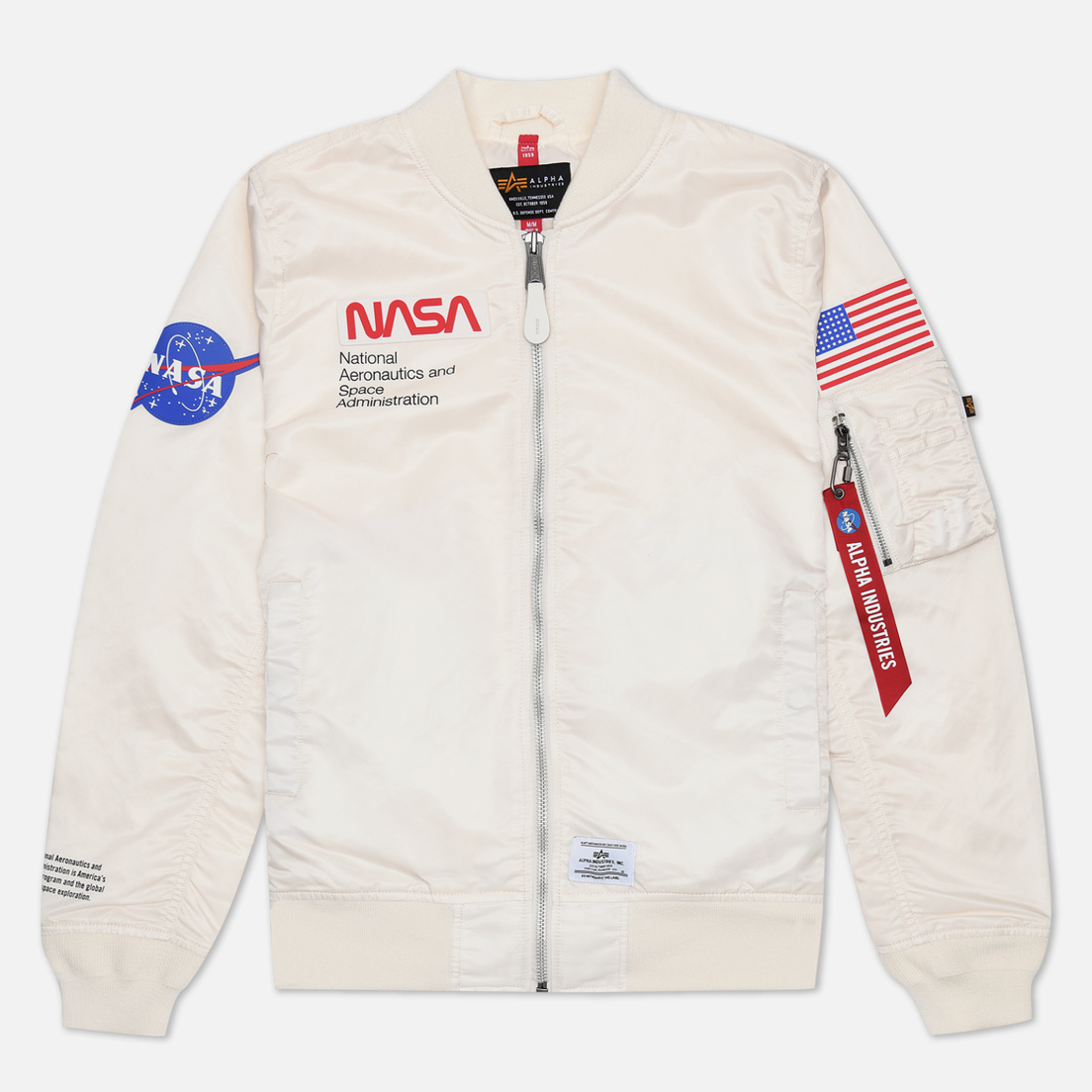 Alpha Industries Мужская куртка бомбер NASA L-2B Gen II Flight