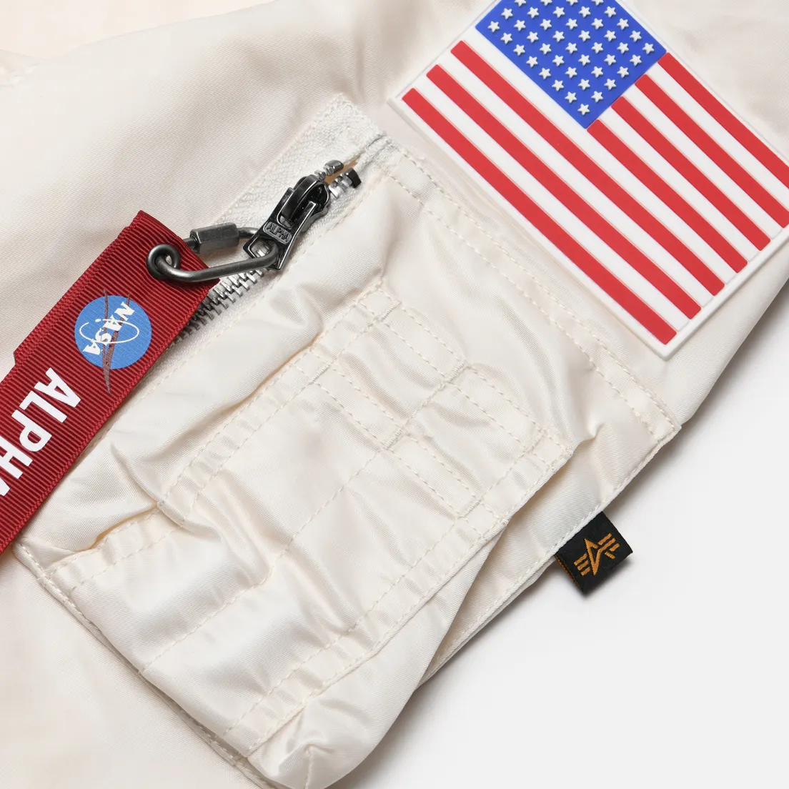 Alpha Industries Мужская куртка бомбер NASA L-2B Gen II Flight