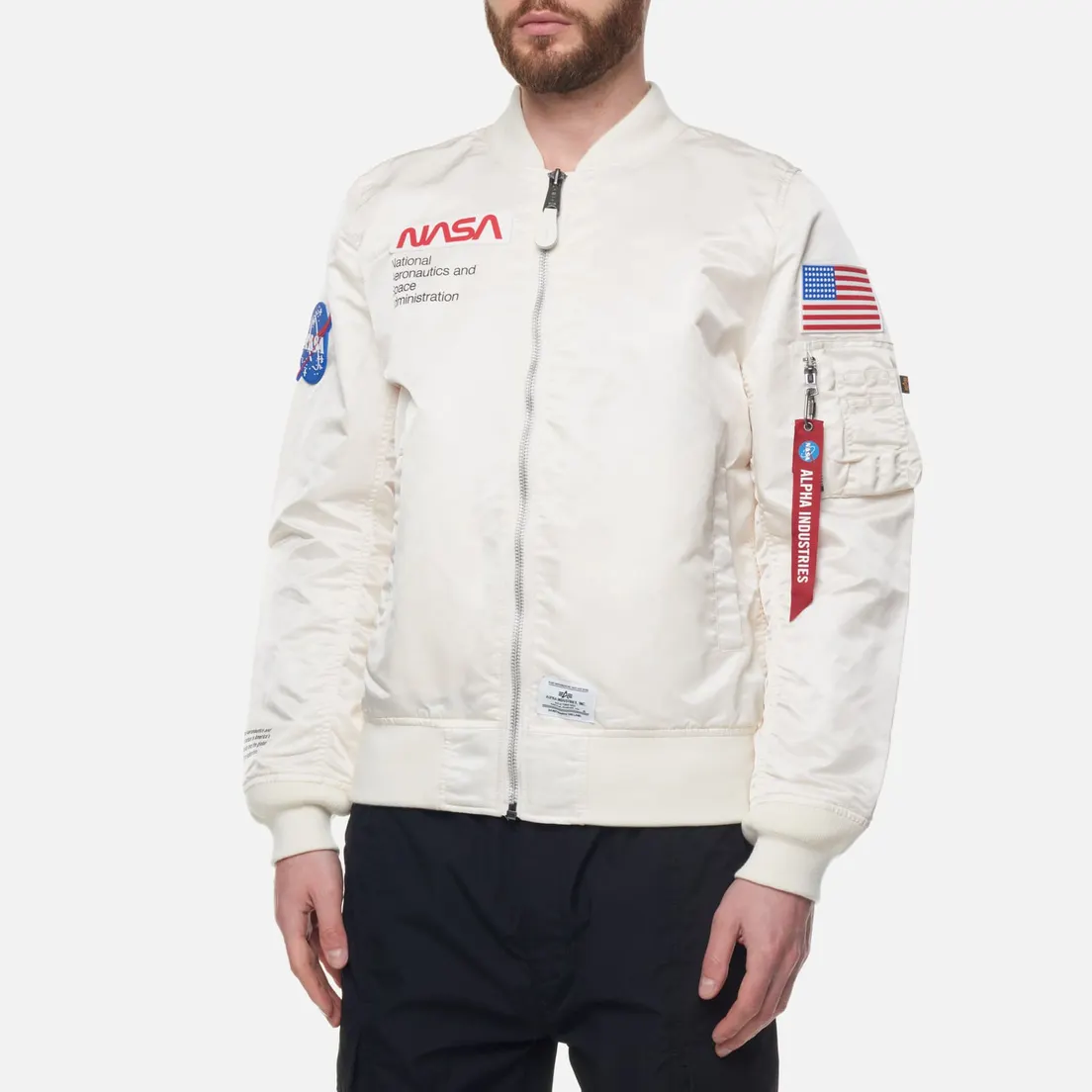 Alpha Industries Мужская куртка бомбер NASA L-2B Gen II Flight