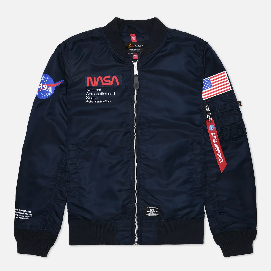 Alpha Industries Мужская куртка бомбер NASA L-2B Gen II Flight