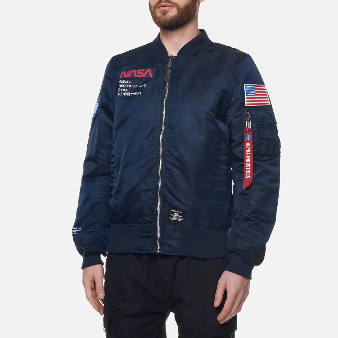 Alpha Industries Мужская куртка бомбер NASA L-2B Gen II Flight