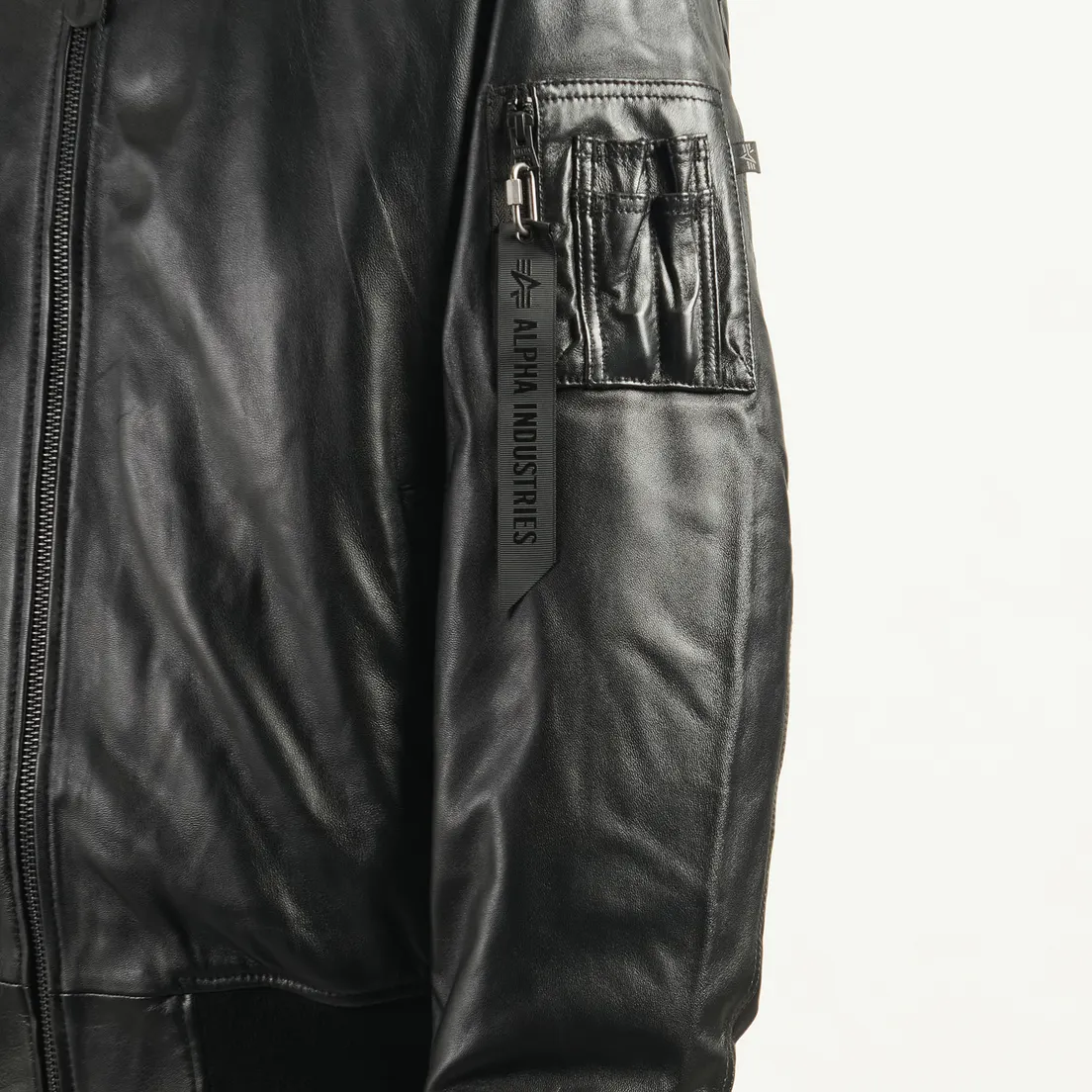 Alpha Industries Мужская куртка бомбер Leather MA-1 Flight