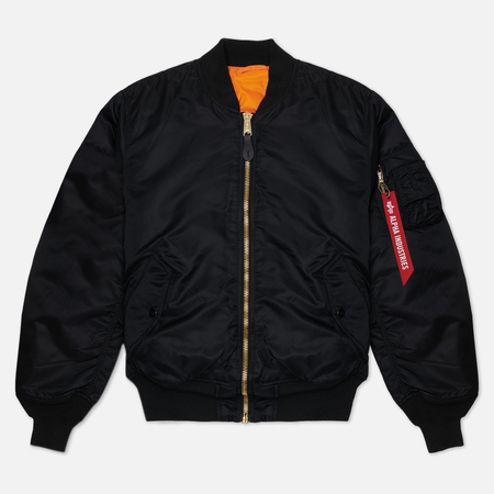  Мужская куртка бомбер Alpha Industries MA-1 Flight, цвет чёрный, размер XXXXXL