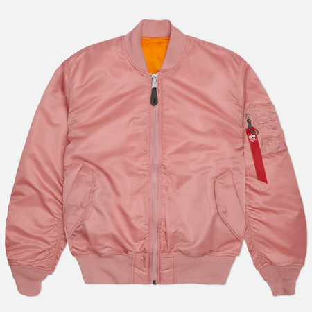   Brandshop Мужская куртка бомбер Alpha Industries MA-1 Flight, цвет розовый, размер S