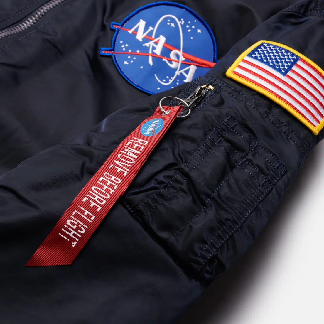 Alpha Industries Мужская куртка бомбер MA-1 NASA