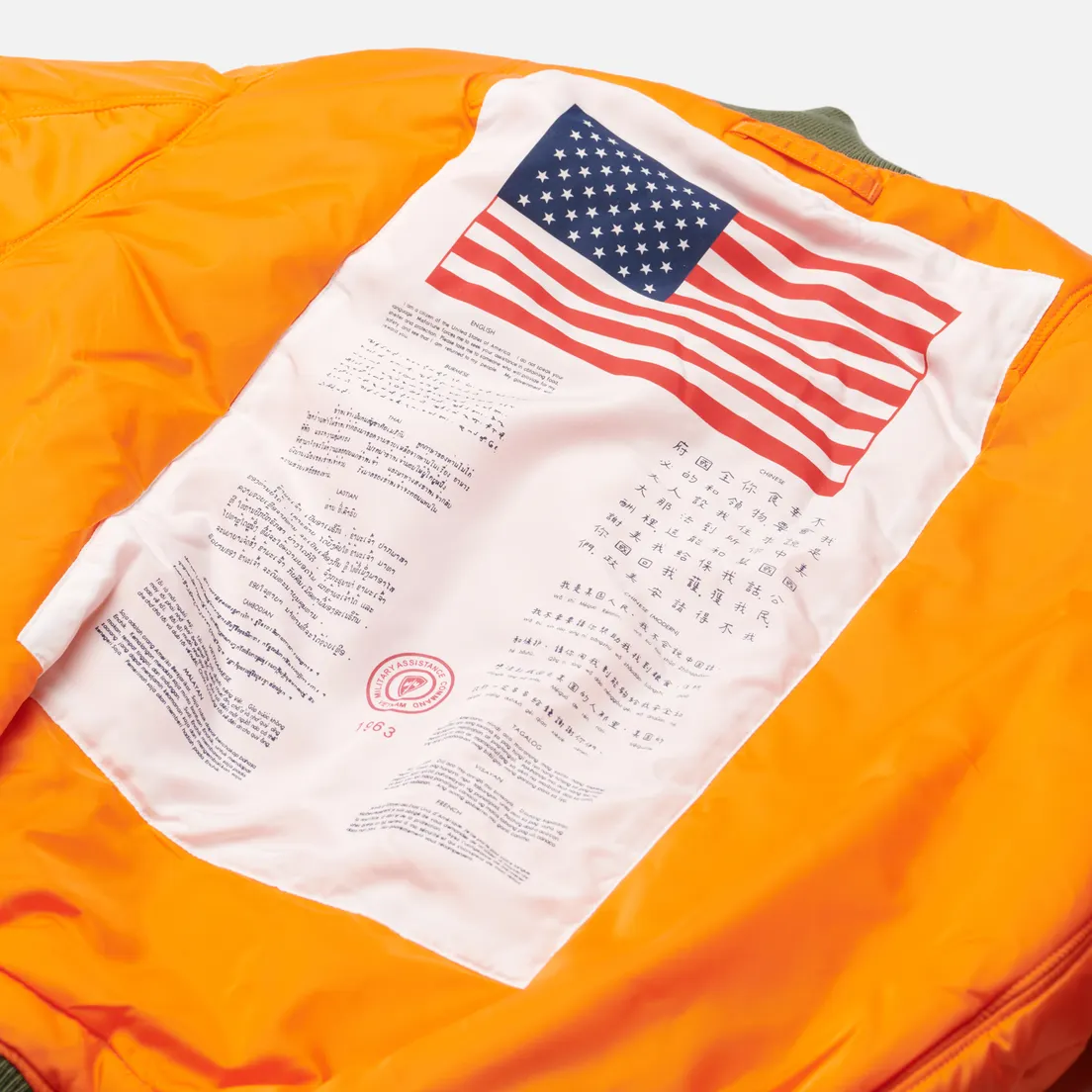 Alpha Industries Мужская куртка бомбер MA-1 Blood Chit