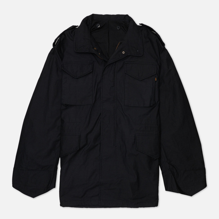 Мужская демисезонная куртка Alpha Industries M-65 Field Coat, цвет чёрный, размер L - фото 1