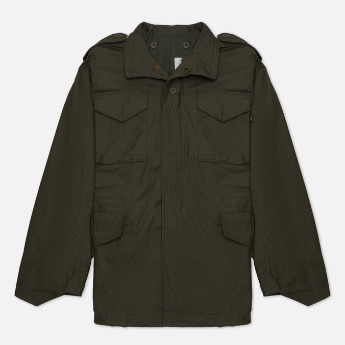 мужская демисезонная куртка alpha industries m 65 lightweight field coat чёрный размер s Alpha Industries M-65 Field Coat