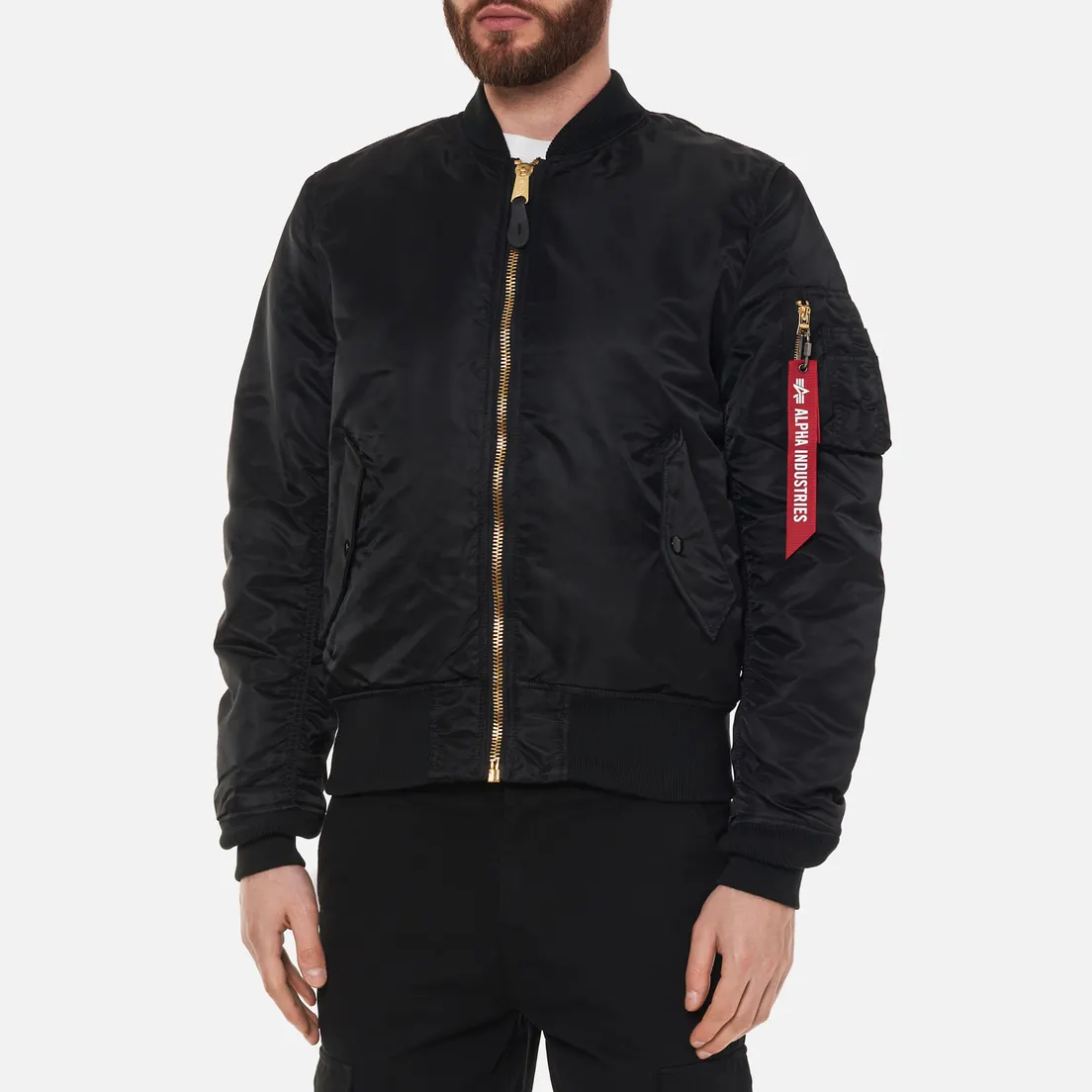 Alpha Industries Мужская куртка бомбер MA-1 Slim Fit