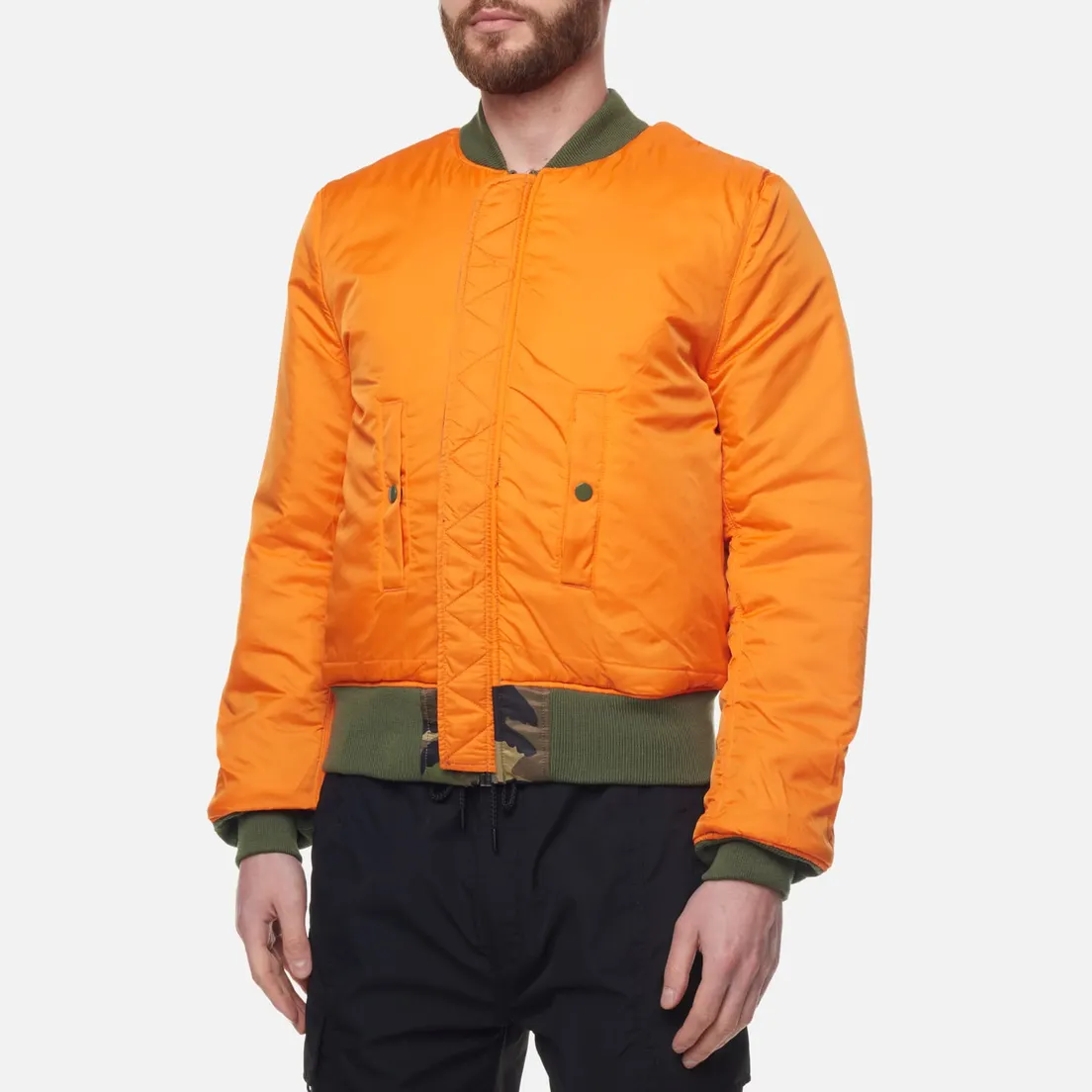 Alpha Industries Мужская куртка бомбер MA-1 Slim Fit