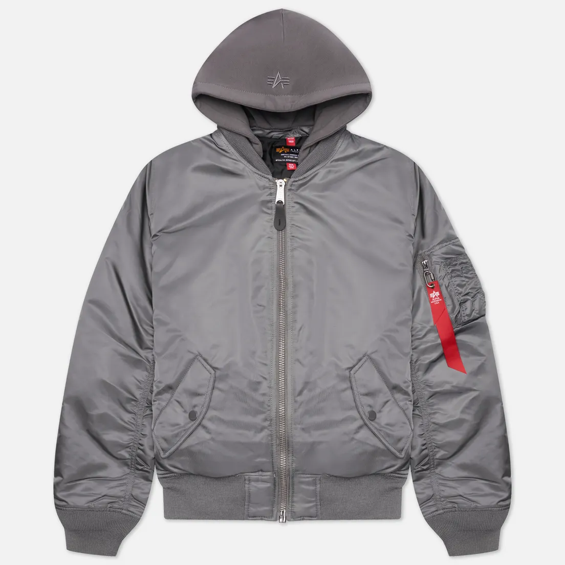 Alpha Industries Мужская куртка бомбер MA-1 Natus Hooded