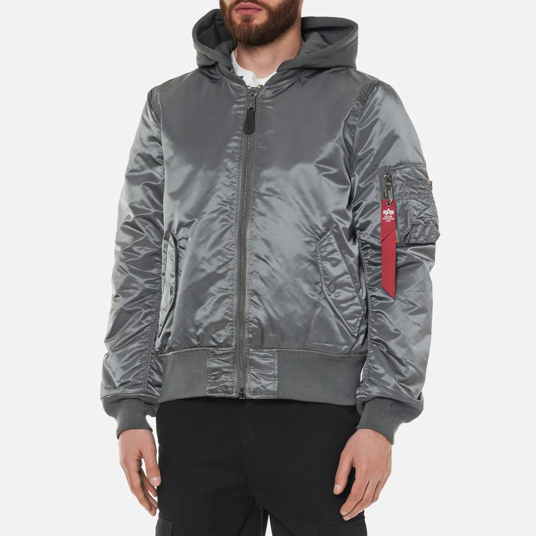 Alpha Industries Мужская куртка бомбер MA-1 Natus Hooded